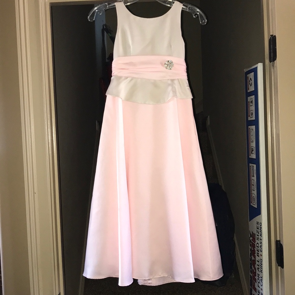 Pink and white formal dress!